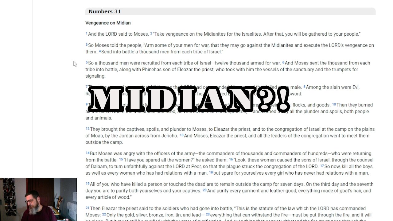 Midian Destroyed and SPOILS Divided Numbers 31-32