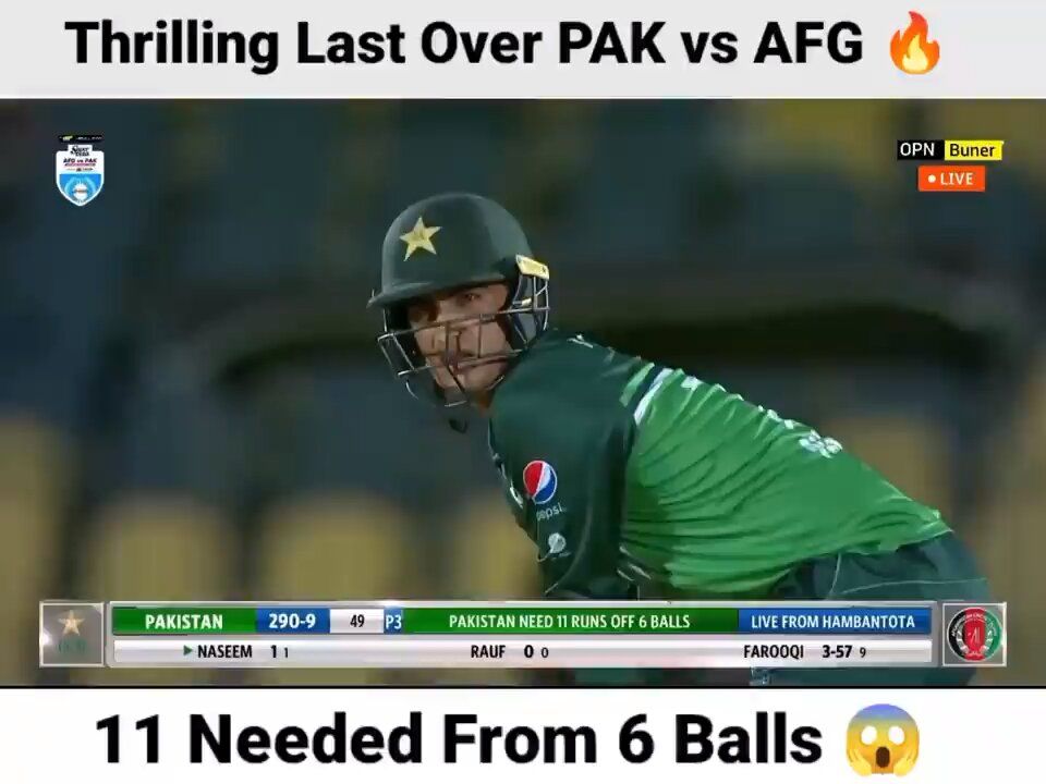 Thrilling last over,