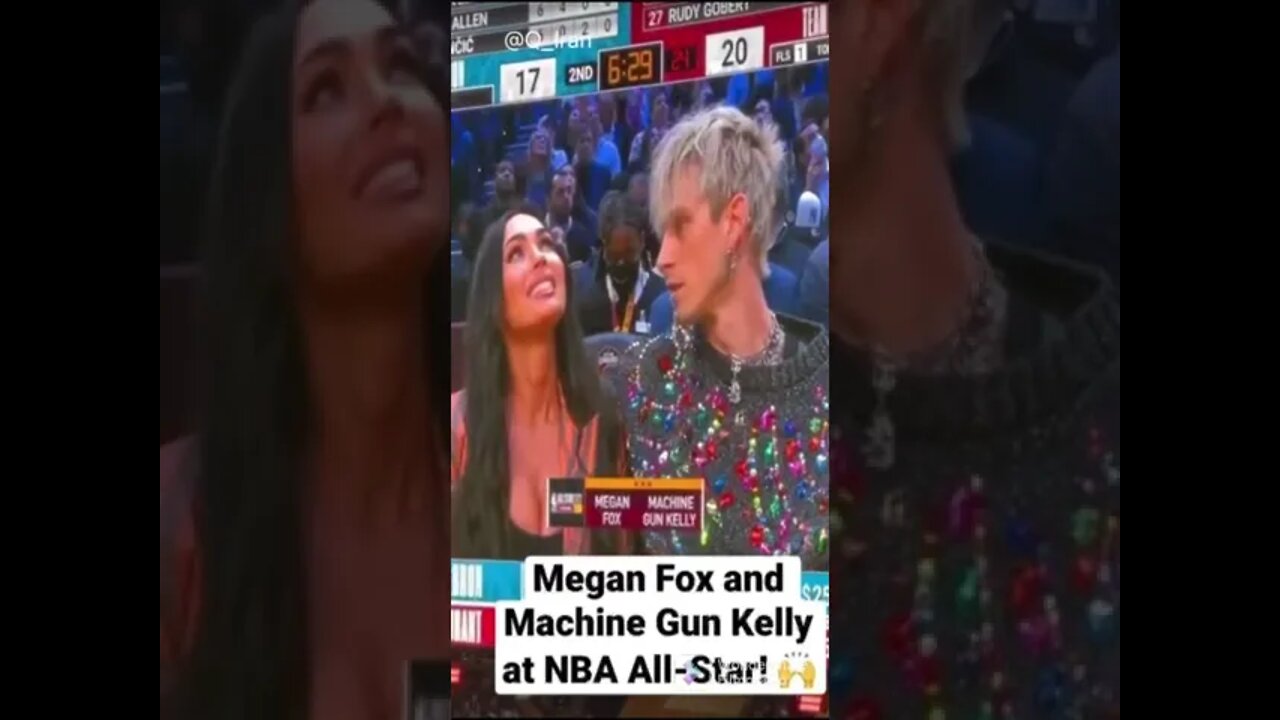 Megan Fox and her fiancé in the All-Star Game (NBA), Hello Devil