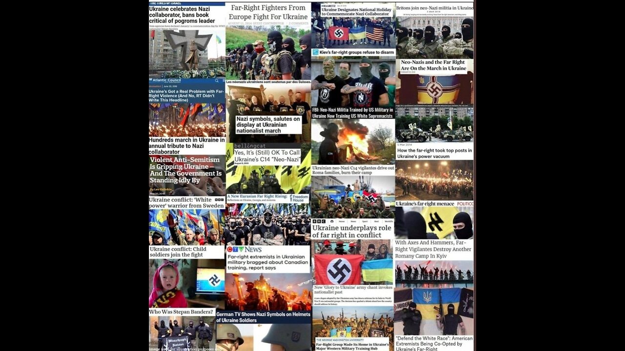 Nazism in Ukraine - powered and sponsert by United States EU ( = founded by the NAZIs) and other WESTERN WOKE COUNTRIES