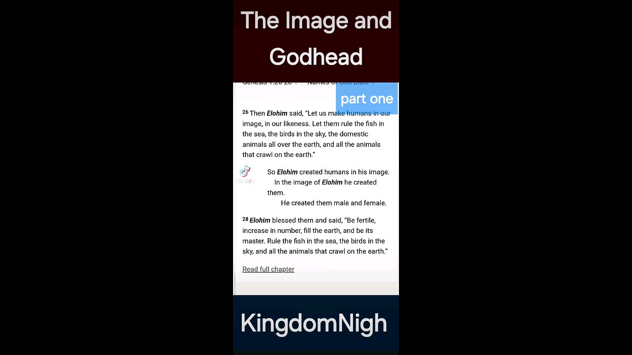 the image and Godhead