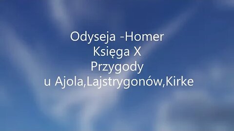 Odyseja -Homer Księga X audiobook
