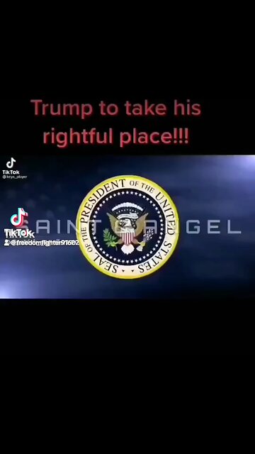 Trump take his rightful place