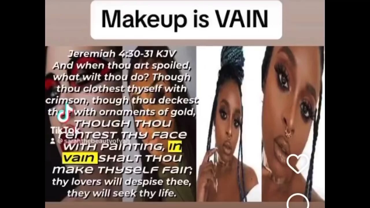 Make up is vain 
