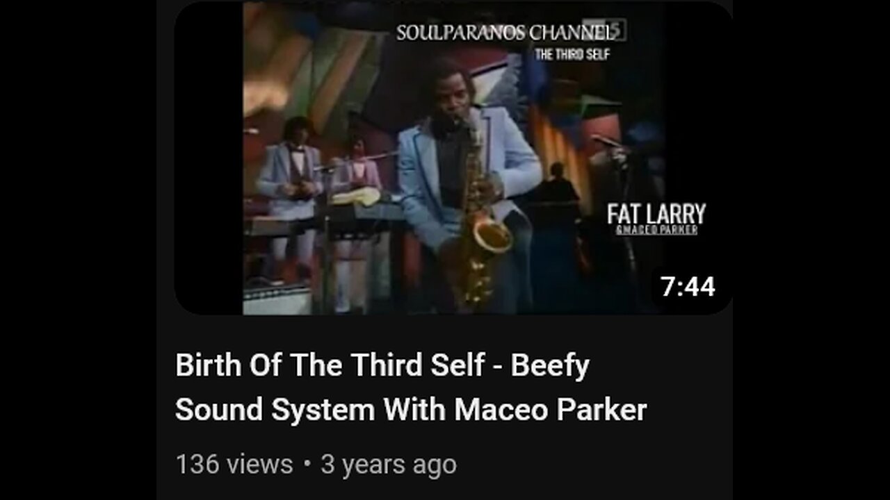 Birth Of The Third Self - Beefy Sound System With Maceo Parker