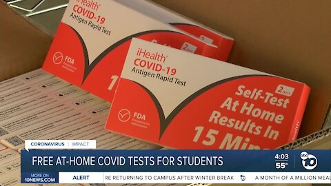 San Diego Unified students to receive At-home Rapid Antigen COVID-19 test kits