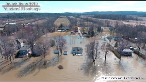 Inondations 2019 : nouvelles images aériennes des inondations dans Vaudreuil-Soulanges
