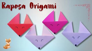 ORIGAMI - RAPOSA ORIGAMI! MUITO FÁCIL DE FAZER!