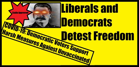 Liberals and Democrats Will Not Support Freedom | They Want The Government to Govern Harder