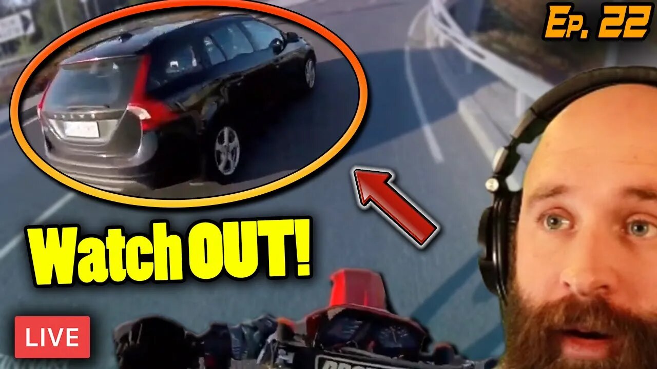 🔴 BRUTAL Motorcycle Crashes & Close Calls Reviewed / LIVE Riding SMART Ep. 22