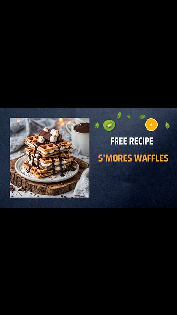 Free S'mores Waffles Recipe 🍫🔥🧇