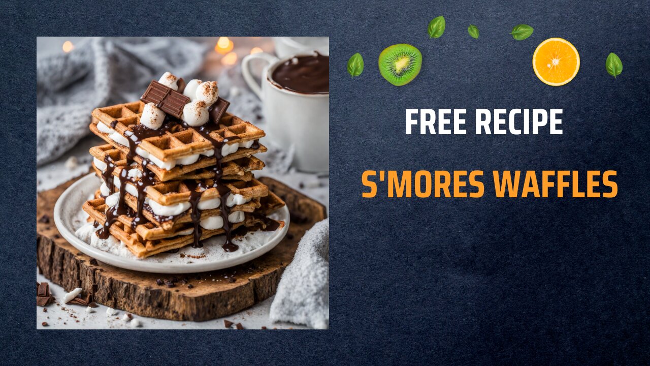 Free S'mores Waffles Recipe 🍫🔥🧇