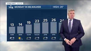 Chance for morning flurries Monday