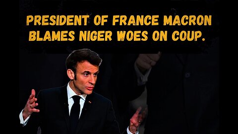 Shameless Macron Unrrepentent in Niger