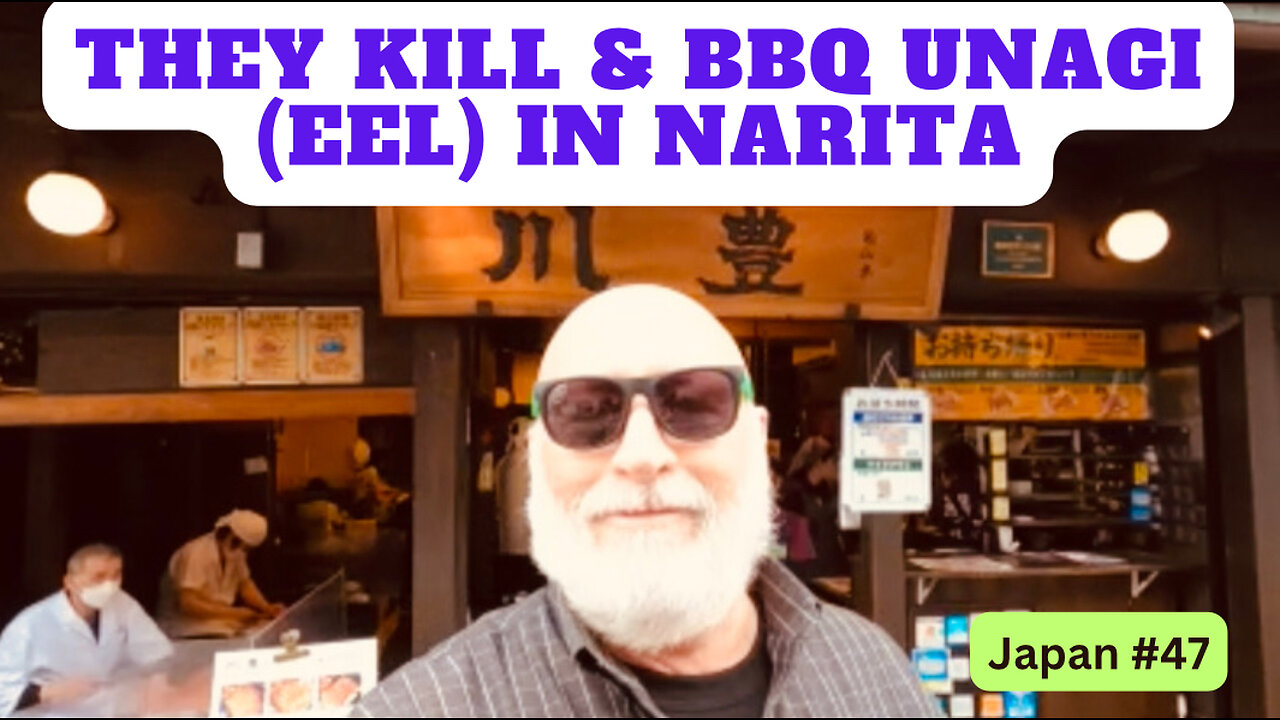 They kill and bbq unagi (eel) in Narita Japan #47