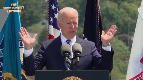 The way Biden makes statements: 'women hold up half the world, it's an absolute stupid position'.