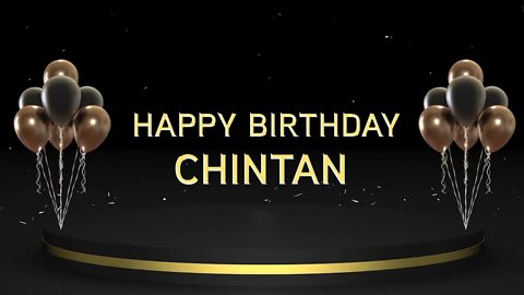 Wish you a very Happy Birthday Chintan