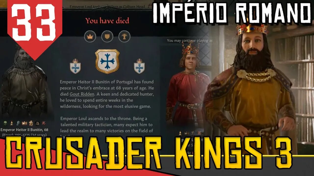 Batina TRAVE do PAPA! - Crusader Kings 3 Portugal #33 [Gameplay PT-BR]