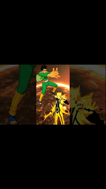 WHO IS STRONGEST?? - NARUTO VS GUY.#shorts