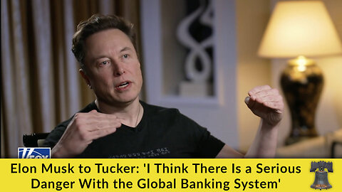 Elon Musk to Tucker: 'I Think There Is a Serious Danger With the Global Banking System'