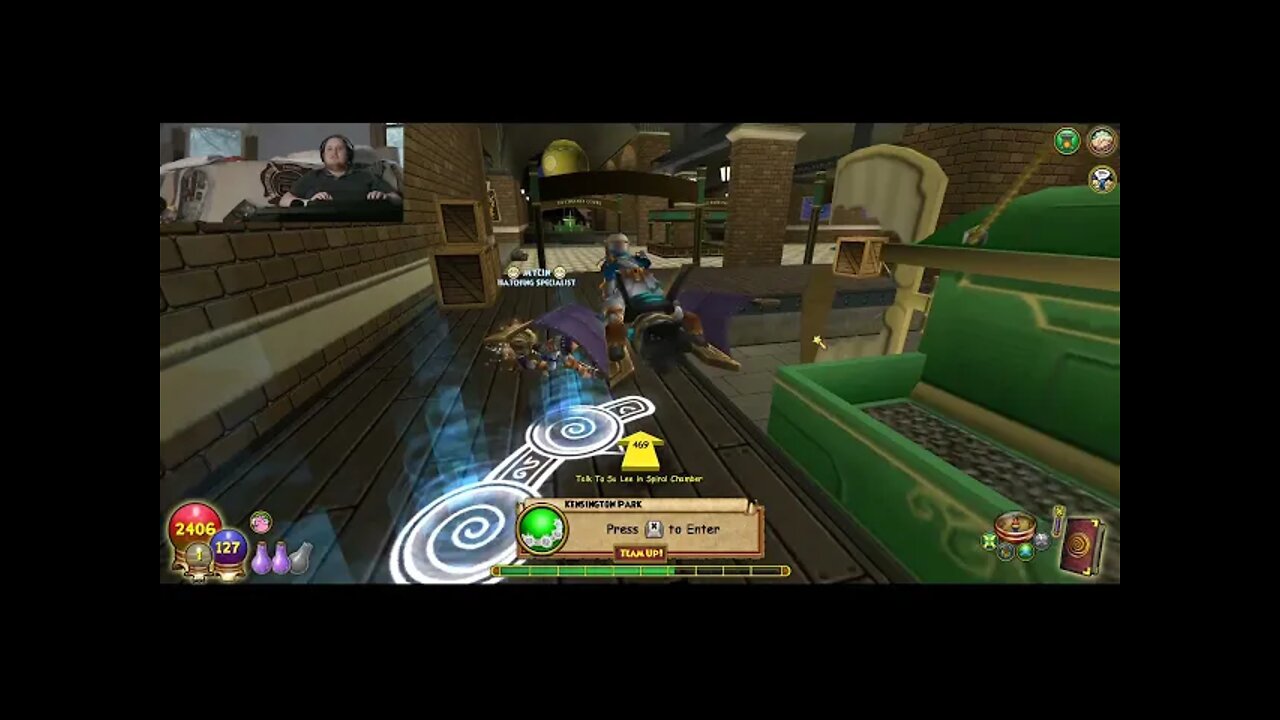 My Friend Plays Wizard101 For The First Time! Part 15 - Kensington Park!
