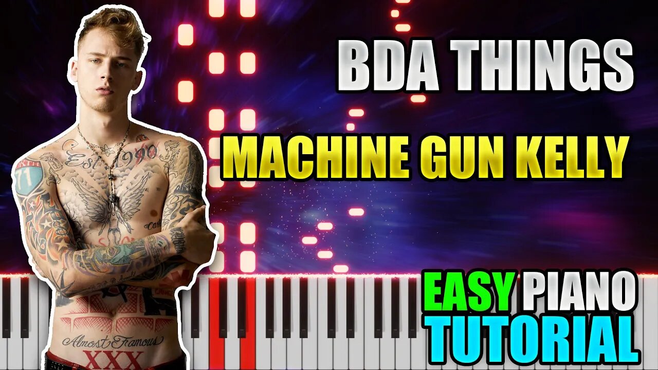 Bad Things - Machine Gun Kelly | Easy Piano Tutorial