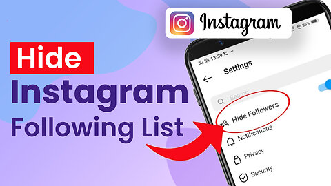 How to hide following list on Instagram from followers