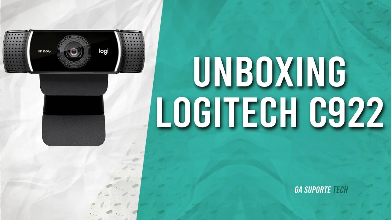 WebCam Logitech C922 Pro HD - Unboxing e primeiras impressões