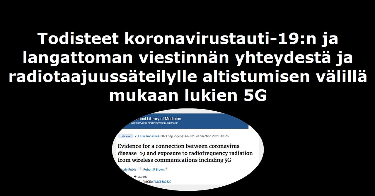 Todisteet koronan ja langattomien radiotaajuussäteilylle altistumisen välillä mukaan lukien 5G