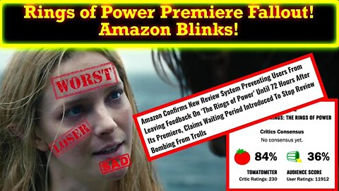 The Rings of Power Disastrous Premiere Forces Amazon To Suppress Fan Ratings! Fans Are WINNING!