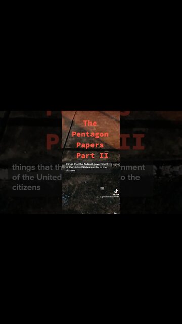 Gang-stalking in Action : The TikTok Edition on YouTube : The Pentagon Papers