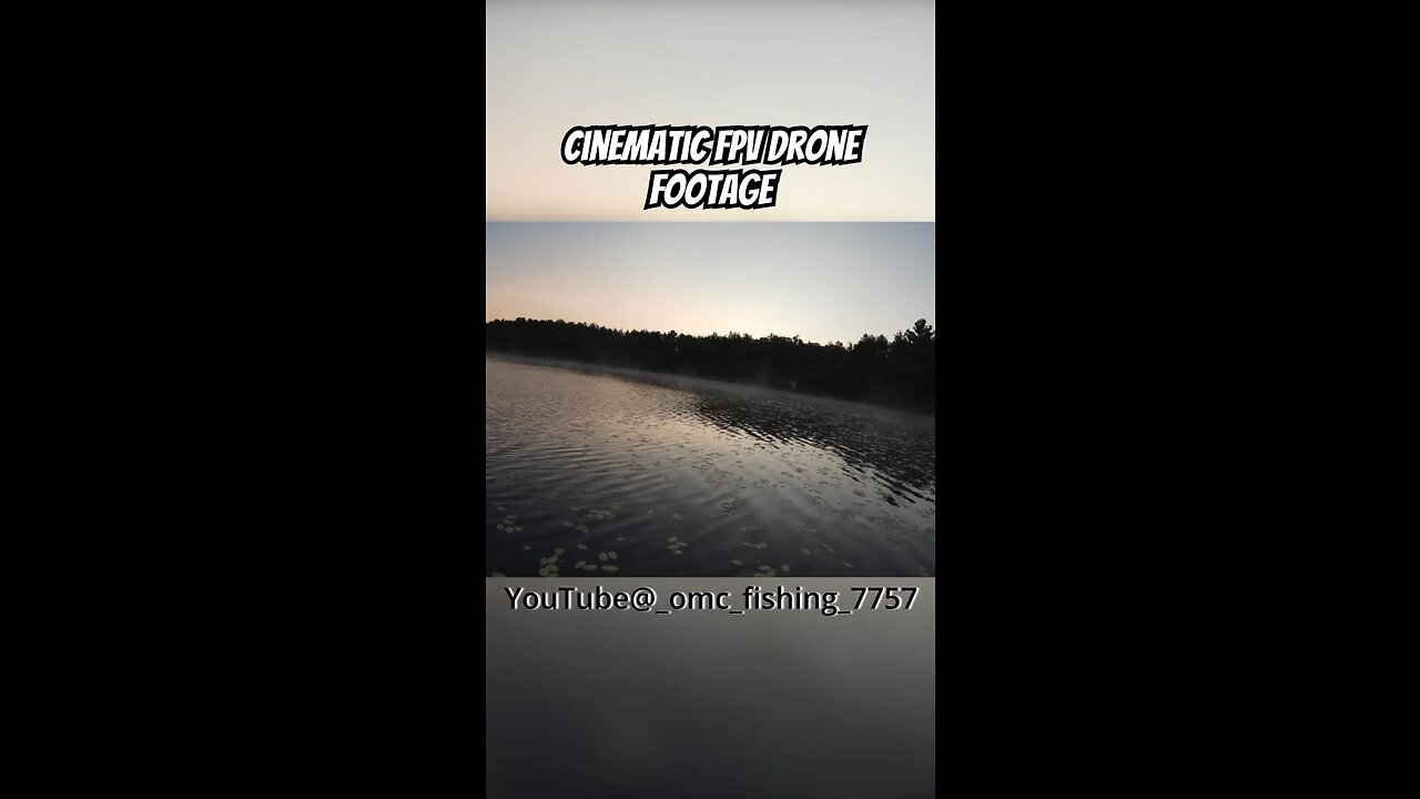 DJI FPV drone footage Early in the AM on a cold Summer morning