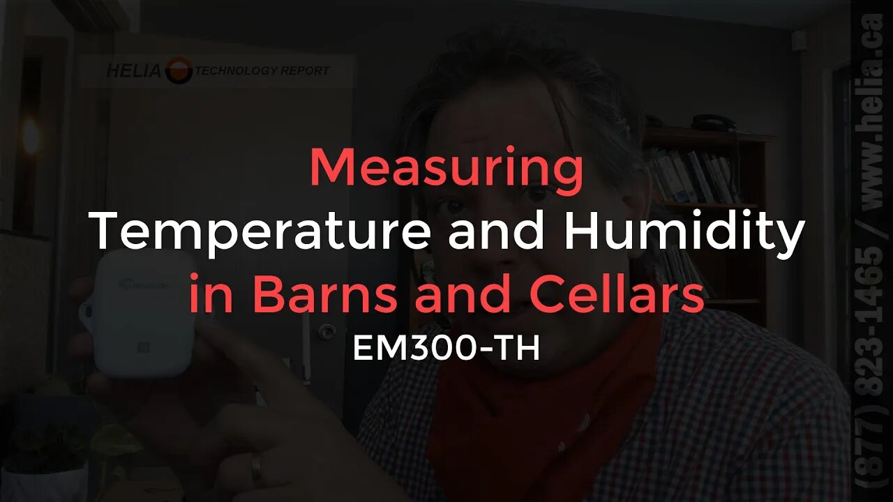 Measuring Temperature and Humidity in Barns and Cellar EM300 TH