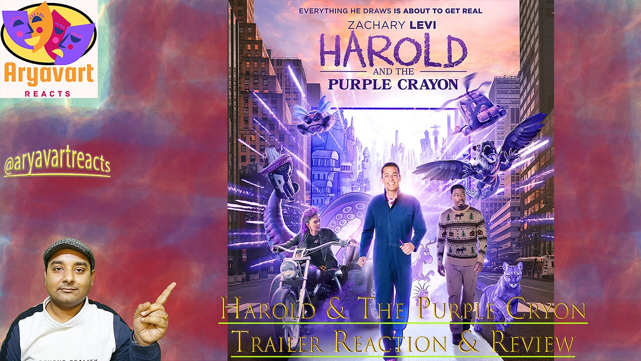 HAROLD AND THE PURPLE CRAYON - Official Trailer Reaction & review