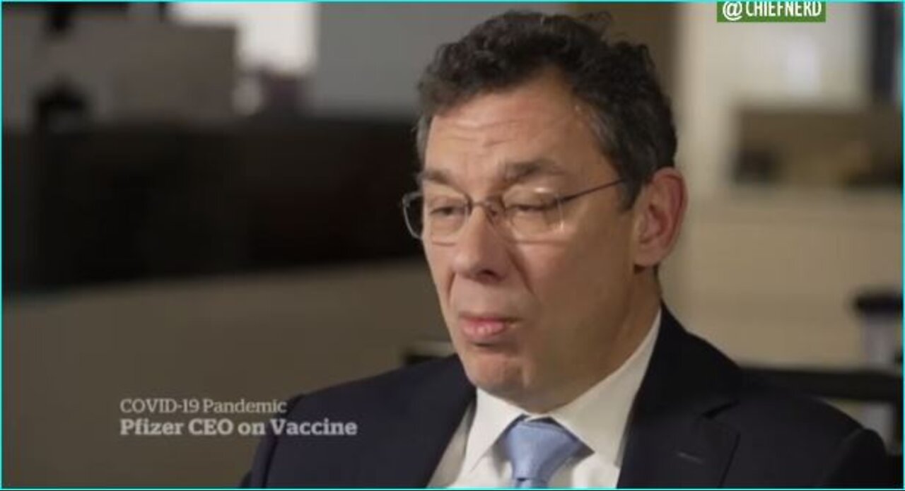 Notice How Pfizer CEO Bourla is Now Completely Hiding His Freaky Neck.