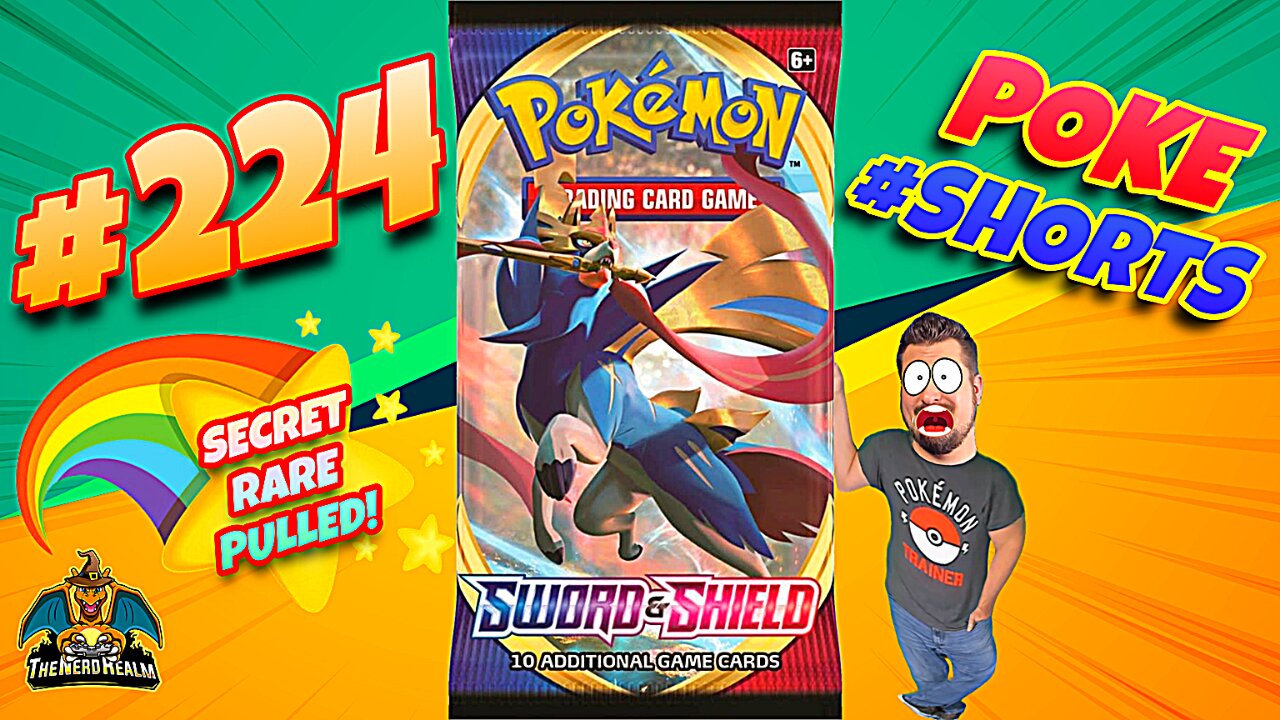 Secret Rare Pulled! Poke #Shorts #224 | Sword & Shield | Pokemon Cards Opening