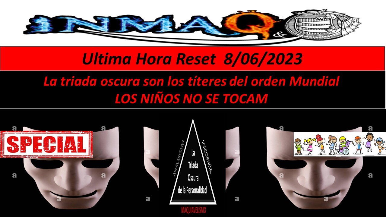 La triada oscura son los títeres del orden Mundial LOS NIÑOS NO SE TOCAM