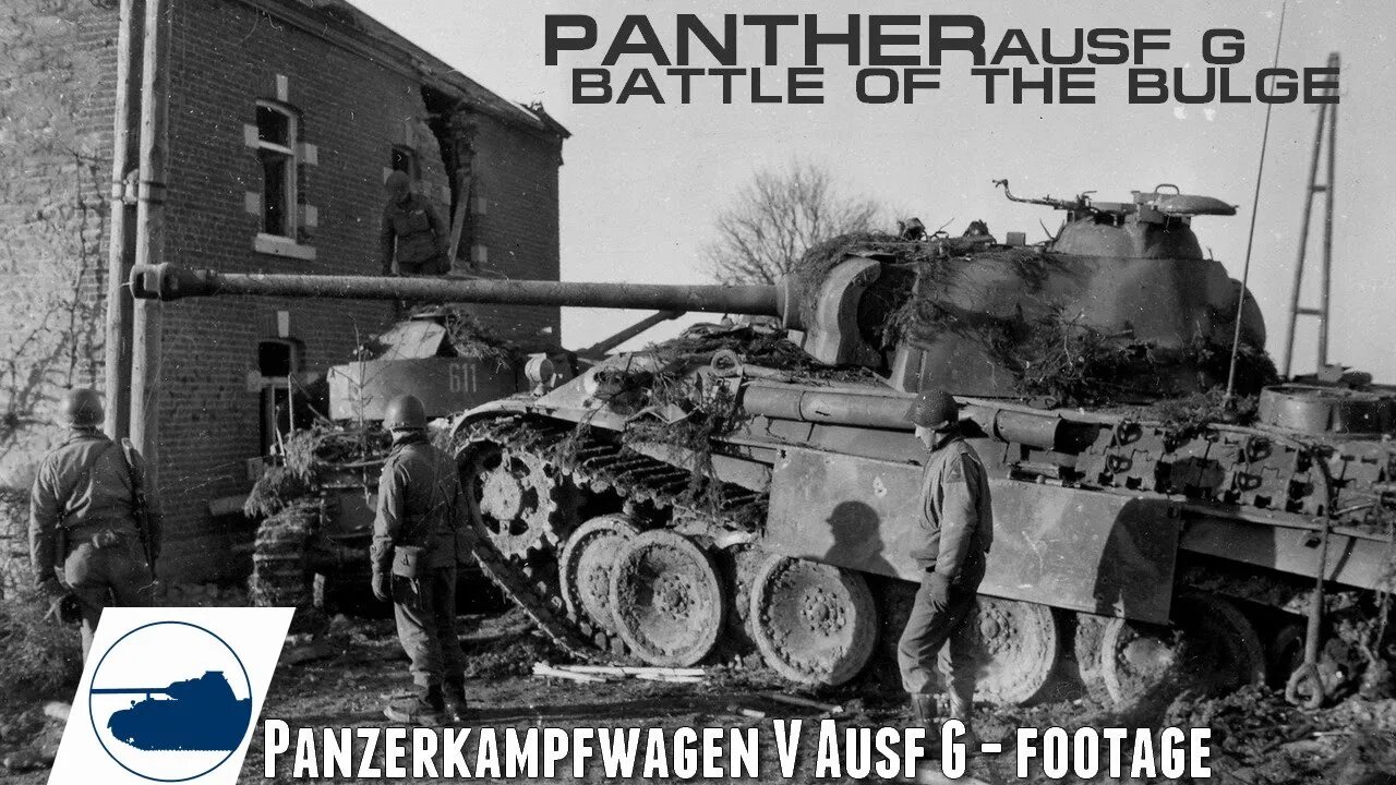 Rare WW2 Panther Ausf.G Battle of the Bulge - Panzerkampfwagen V.