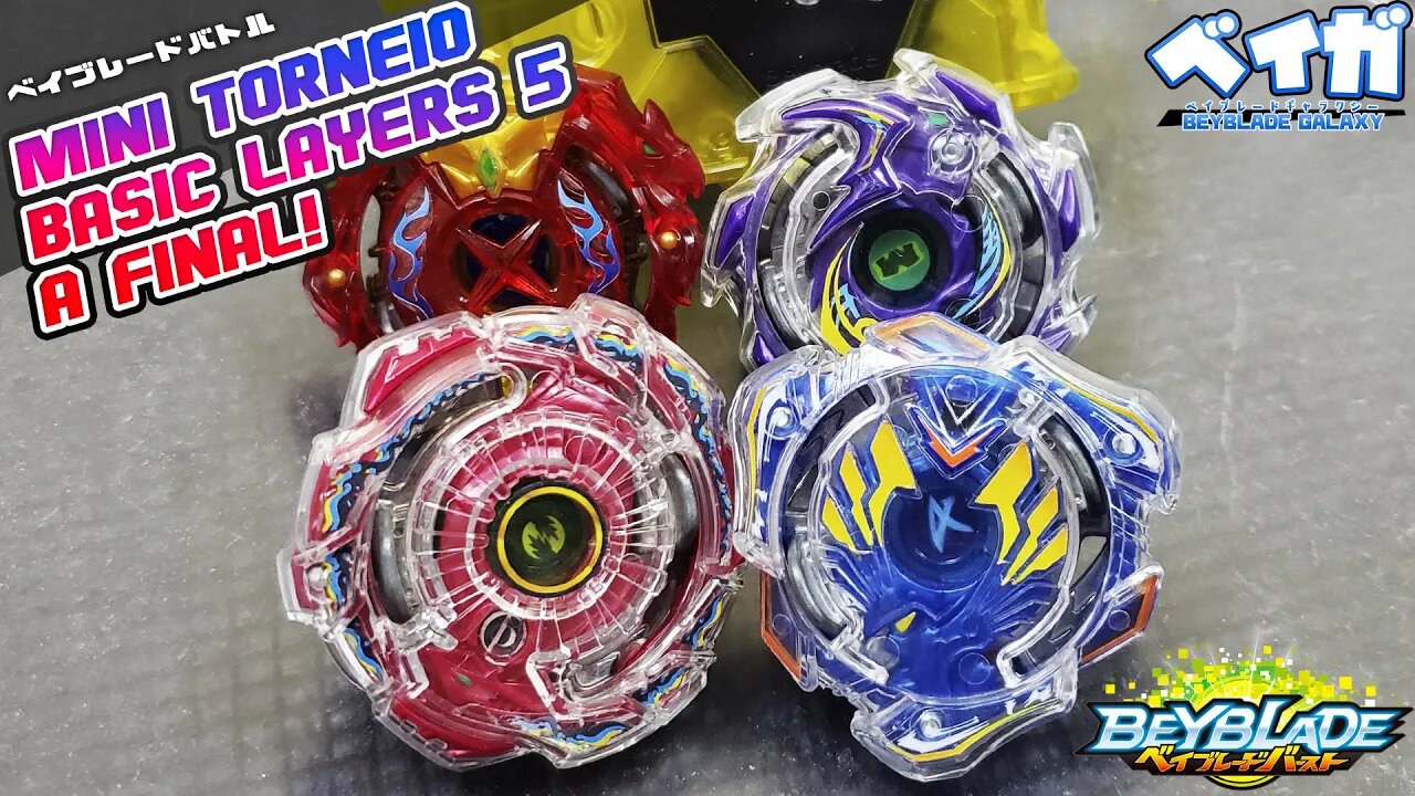 Mini torneio BASIC LAYERS 5 na arena DB - FINAL! - Beyblade Burst ベイブレードバースト