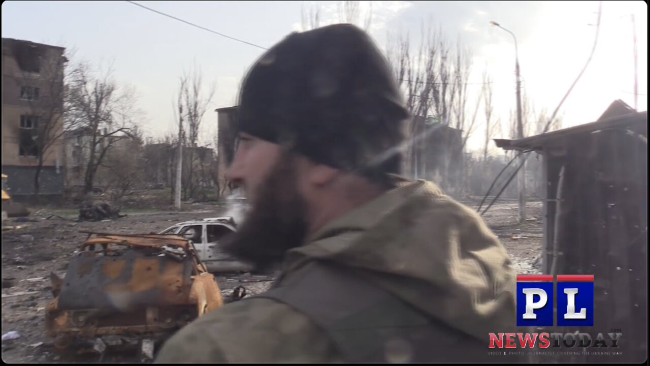 Chechens & Russian Army battle Azov and Ukraine troops in Mariupol