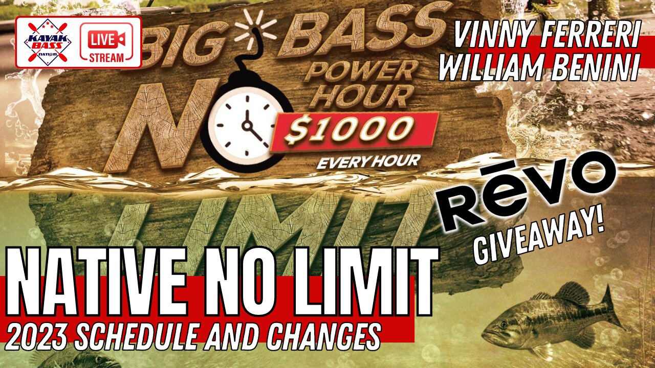 No Limit Big BASS Kayak Fishing Tournament Series Info