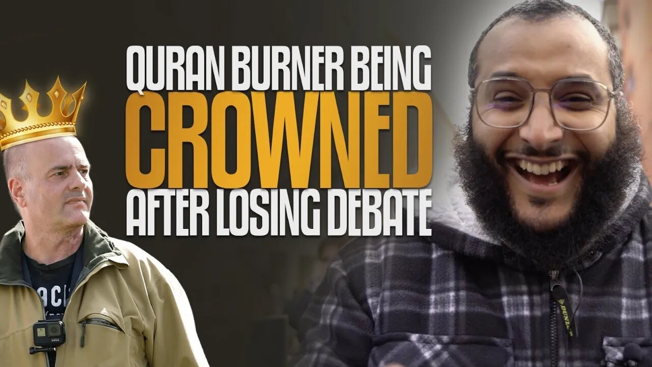 Quran Burner Being Crowned After Losing Debate.