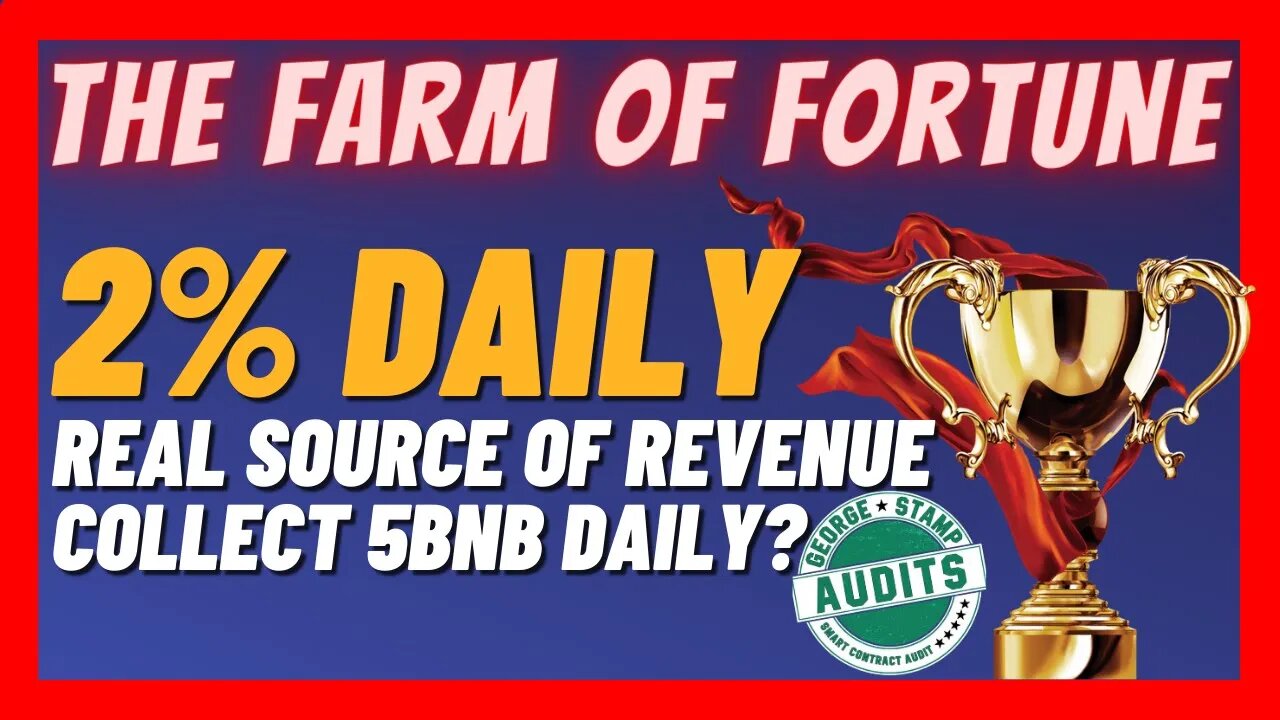 The Farm Of Fortune Review 🚀 Real Source Of Revenue 💥 zero PONZI 📣 Trusted Team 🔥 2% daily ROI