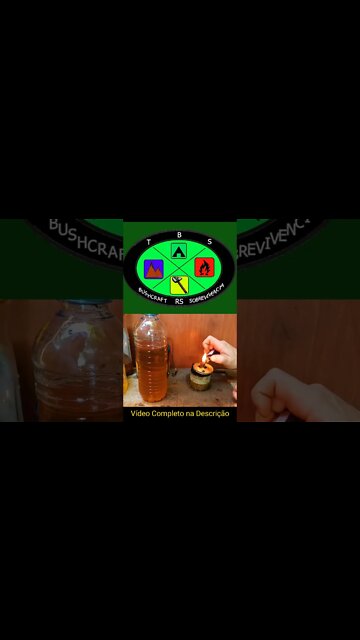 Fogareiro a Óleo + Lamparina ecológico #shorts