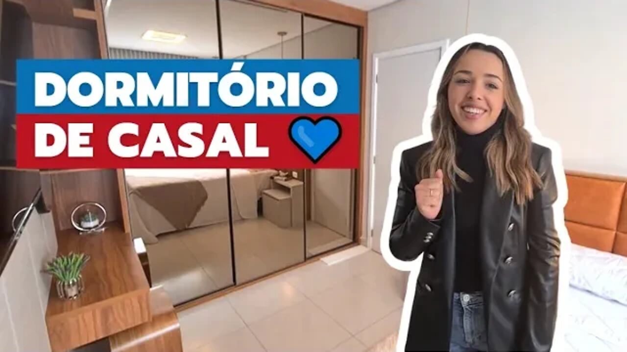 Tour Pelo Quarto de Casal Planejado e Decorado com Closet e Suíte (Tendências e Inspirações)