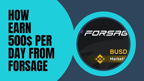 Earn More Than 500$ Drom Forsage