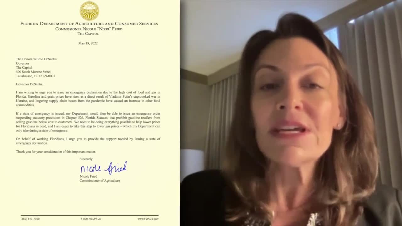 Commissioner Nikki Fried urges emergency declaration on high gas prices