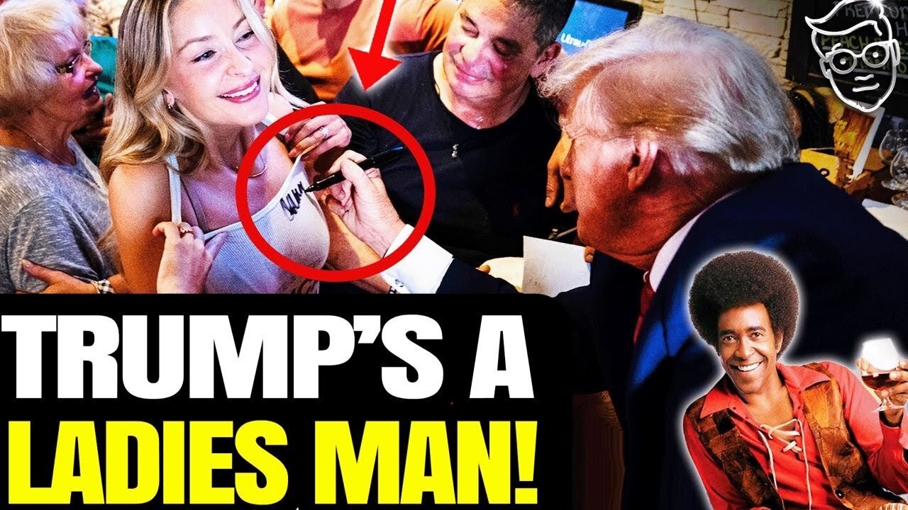 TRUMP SIGNS BARTENDER'S CHEST IN IOWA AS CROWD CHANTS "USA! USA! USA!" | TRUMP TOSSES PIZZA 🍕