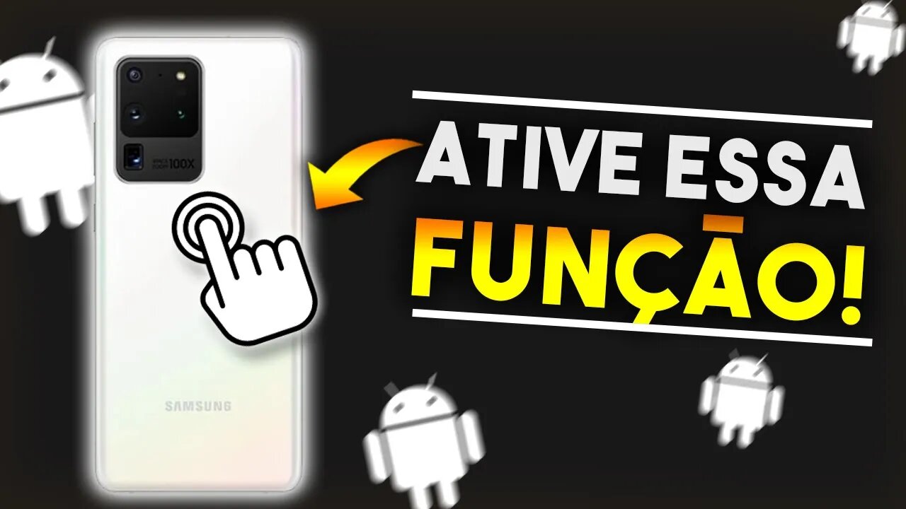 FANTÁSTICO! Como ATIVAR no ANDROID função de 2 toques atrás do CELULAR igual do iOS 14!