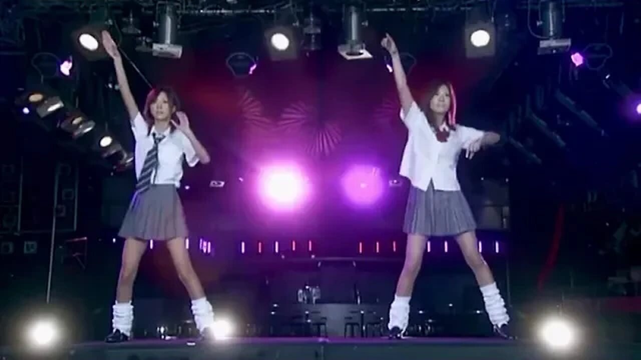 Japanese Techno Dance Girls in School Uniform